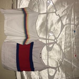 Striped tank tops